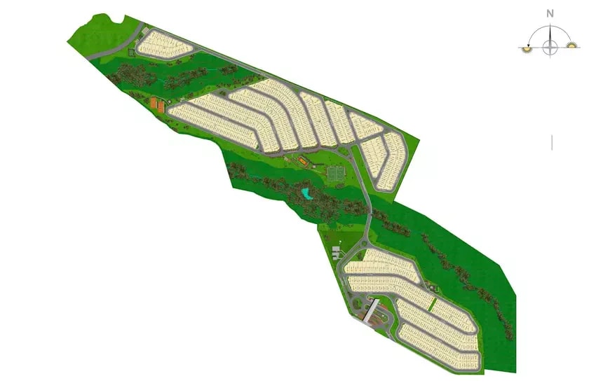 Planta de implantação do Jardins Barcelona