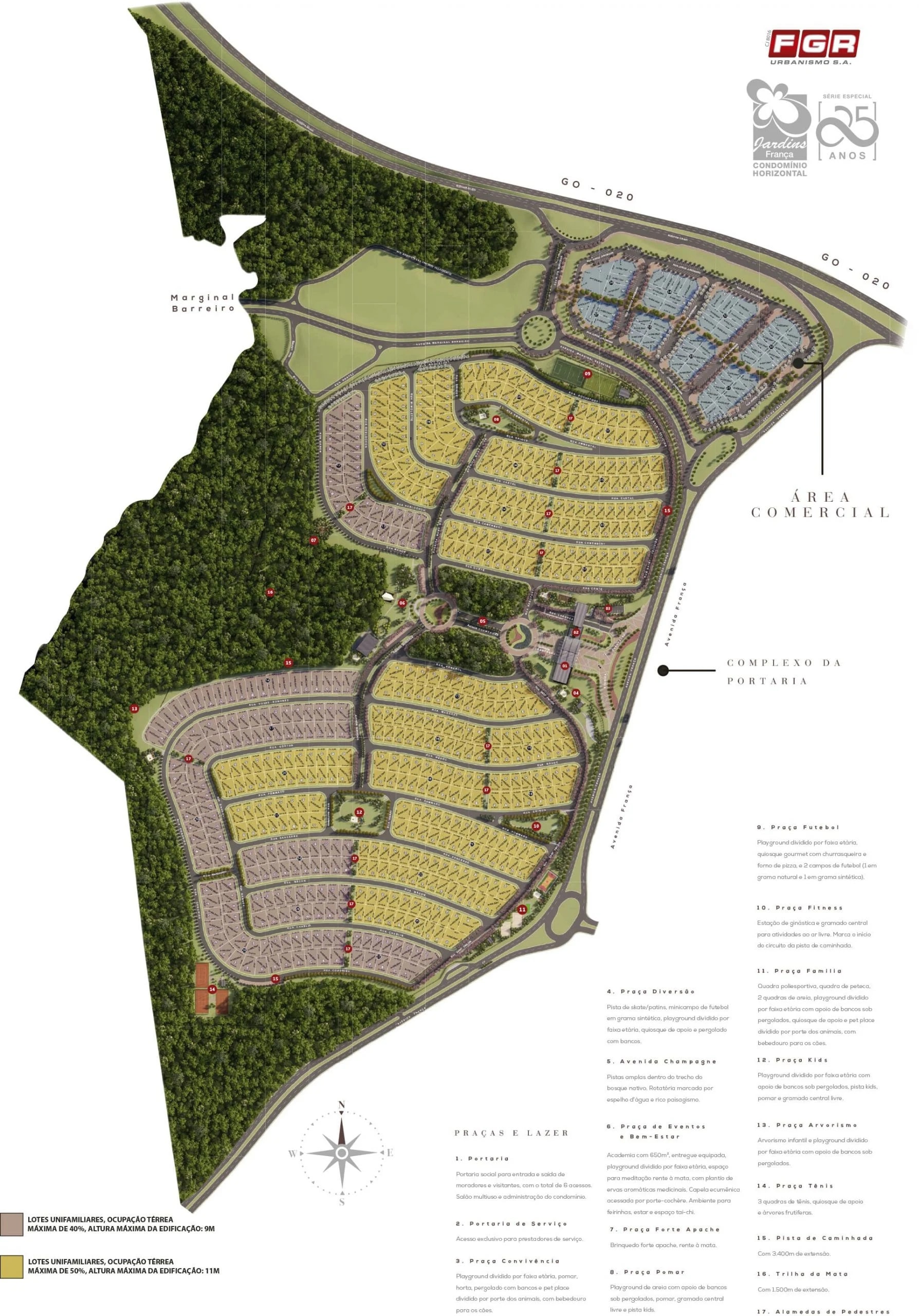 Planta de implantação do Jardins França
